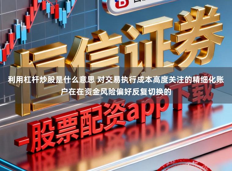 利用杠杆炒股是什么意思 对交易执行成本高度关注的精细化账户在在资金风险偏好反复切换的